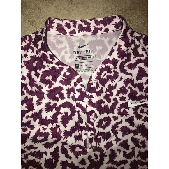 Nike BV0225-671 Woman's Sz XS Golf Dri Fit Victory Sleeveless Print Red White - Picture 6 of 9